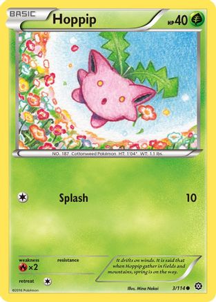 Hoppip 003/114 - XY Steam Siege Reverse Holofoil