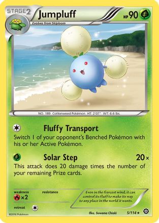 Jumpluff 005/114 - XY Steam Siege Reverse Holofoil