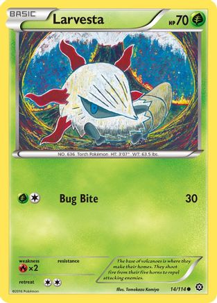 Larvesta 014/114 - XY Steam Siege