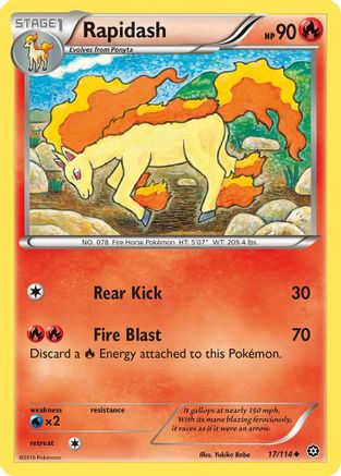 Rapidash 017/114 - XY Steam Siege