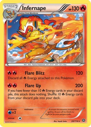 Infernape 020/114 - XY Steam Siege Reverse Holofoil
