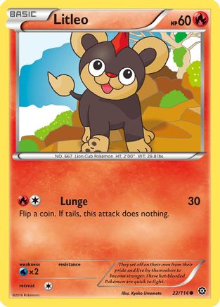 Litleo 022/114 - XY Steam Siege Reverse Holofoil