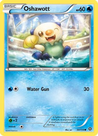 Oshawott 030/114 - XY Steam Siege Reverse Holofoil