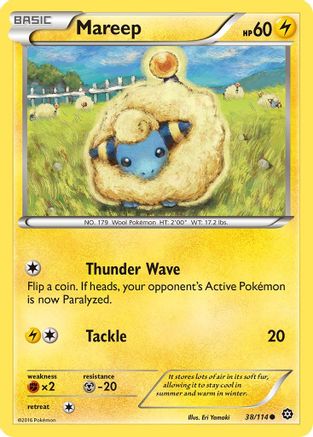 Mareep 038/114 - XY Steam Siege Reverse Holofoil