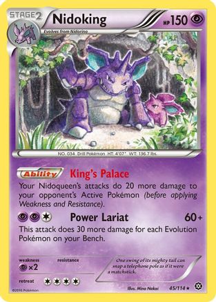 Nidoking 045/114 - XY Steam Siege Reverse Holofoil