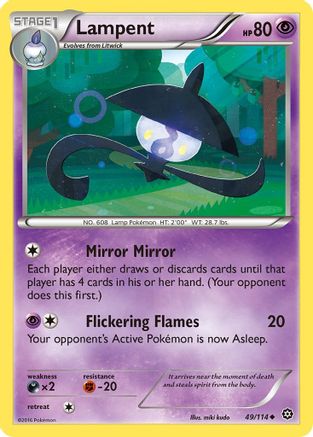 Lampent 049/114 - XY Steam Siege Reverse Holofoil