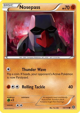 Nosepass 054/114 - XY Steam Siege