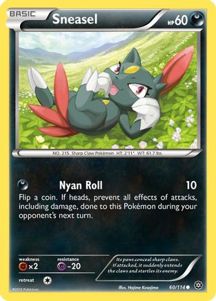 Sneasel 060/114 - XY Steam Siege Reverse Holofoil