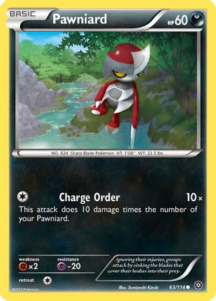 Pawniard 063/114 - XY Steam Siege Reverse Holofoil