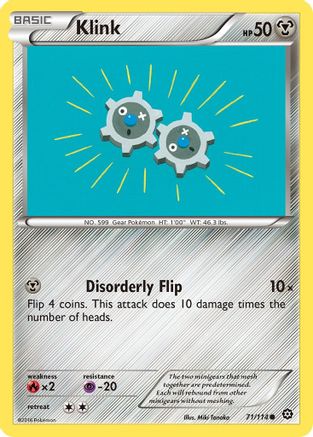 Klink 071/114 - XY Steam Siege Reverse Holofoil