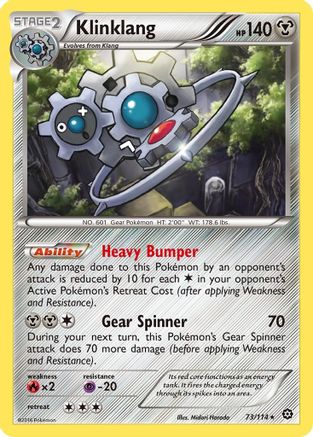 Klinklang 073/114 - XY Steam Siege Holofoil