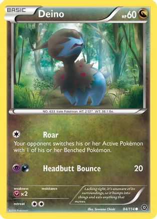 Deino 084/114 - XY Steam Siege Reverse Holofoil