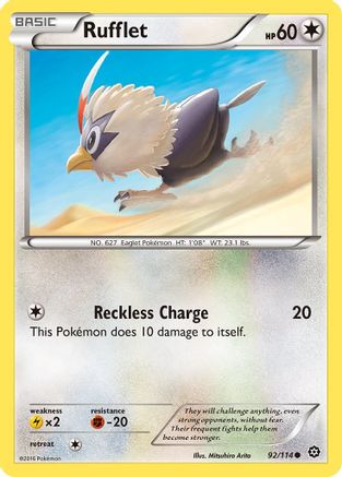 Rufflet 092/114 - XY Steam Siege Reverse Holofoil
