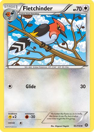 Fletchinder 095/114 - XY Steam Siege Reverse Holofoil