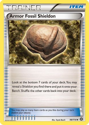 Armor Fossil Shieldon 098/114 - XY Steam Siege