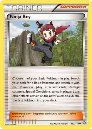 Ninja Boy 103/114 - XY Steam Siege Reverse Holofoil