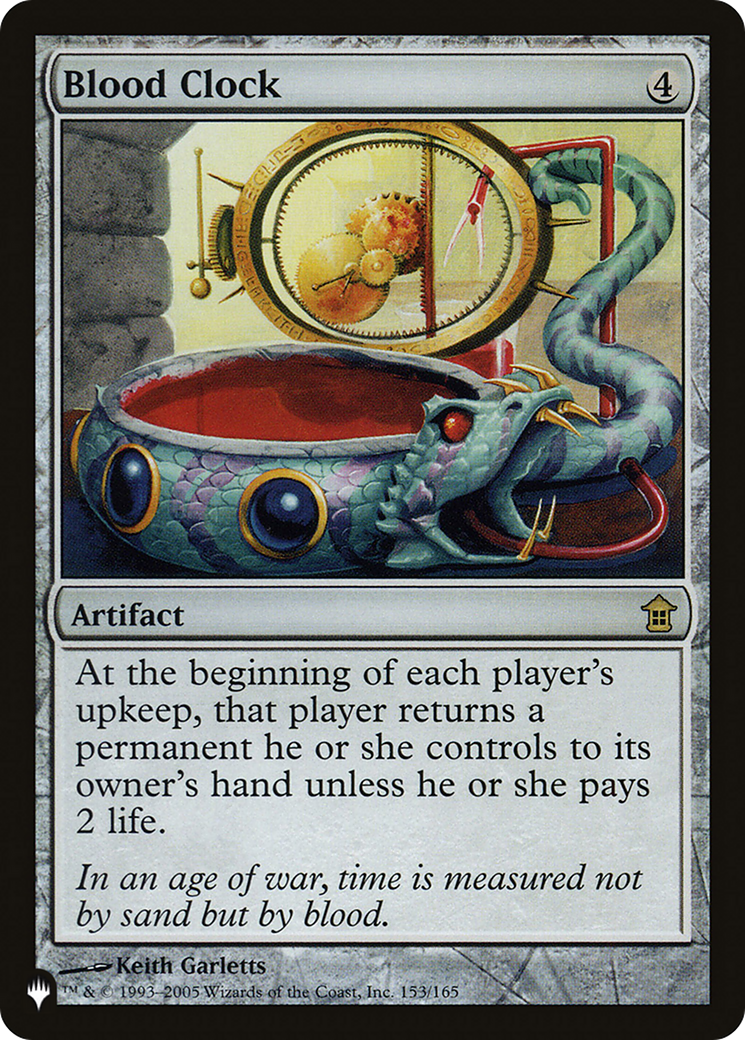 Blood Clock (LIST-SOK-153) - The List