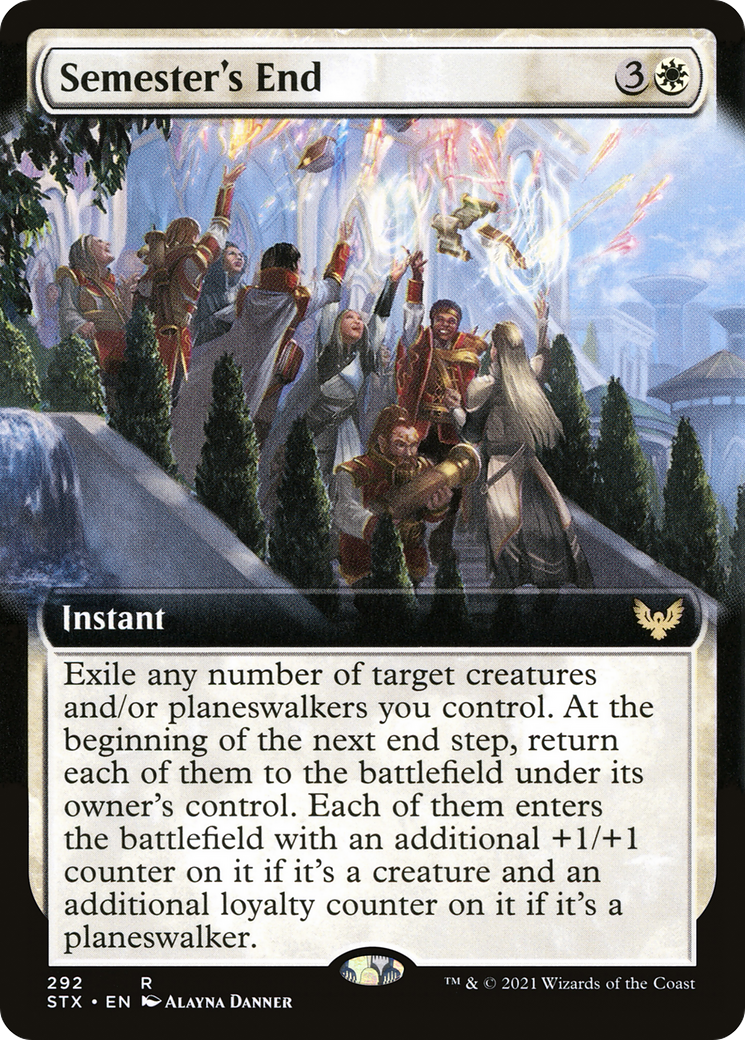 Semester's End (STX-292) - Strixhaven: School of Mages: (Extended Art) Foil