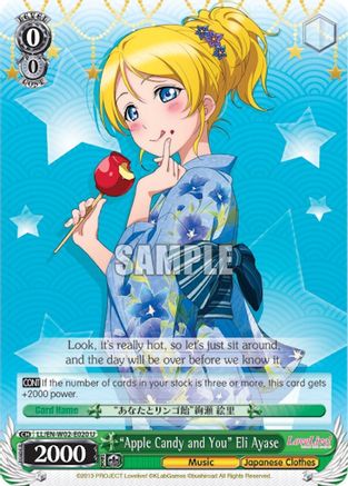 "Apple Candy and You" Eli Ayase (LL/EN-W02-E020 U) - Love Live! DX Vol.2