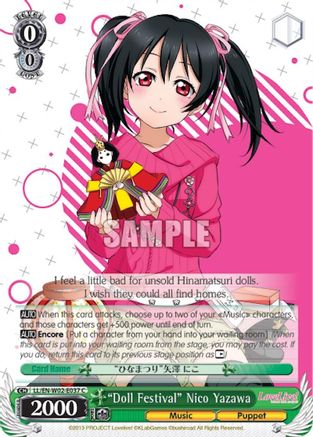 "Doll Festival" Nico Yazawa (LL/EN-W02-E037 C) - Love Live! DX Vol.2