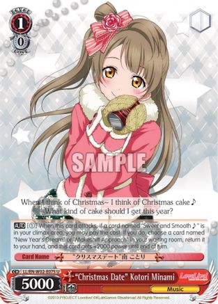 "Christmas Date" Kotori Minami (LL/EN-W02-E075 U) - Love Live! DX Vol.2