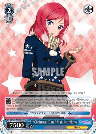 "Christmas Date" Maki Nishikino (LL/EN-W02-E140 U) - Love Live! DX Vol.2