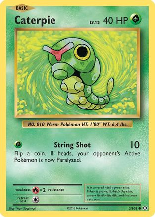Caterpie 003/108 - XY Evolutions Reverse Holofoil