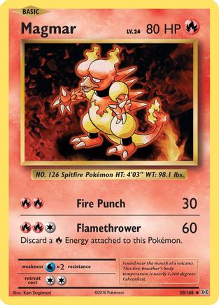 Magmar 020/108 - XY Evolutions Reverse Holofoil