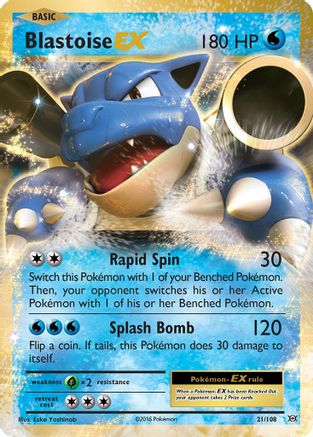 Blastoise EX 021/108 - XY Evolutions Holofoil