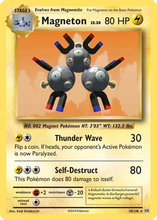 Magneton 038/108 - XY Evolutions Reverse Holofoil