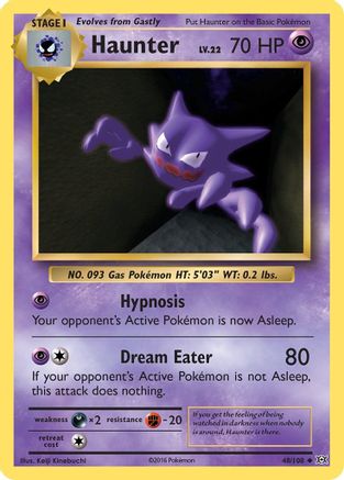Haunter 048/108 - XY Evolutions Reverse Holofoil