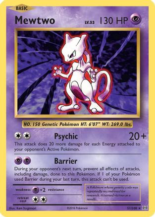 Mewtwo 051/108 - XY Evolutions