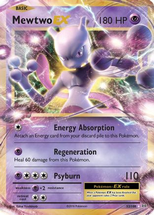 Mewtwo EX 052/108 - XY Evolutions Holofoil