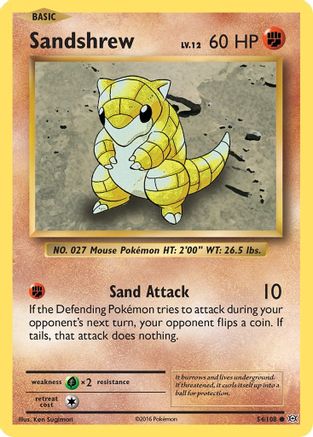 Sandshrew 054/108 - XY Evolutions