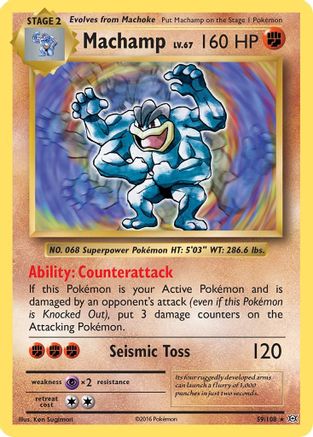 Machamp 059/108 - XY Evolutions Holofoil