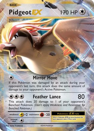 Pidgeot EX 064/108 - XY Evolutions Holofoil