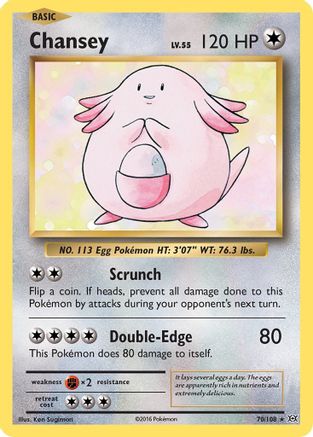 Chansey 070/108 - XY Evolutions Holofoil