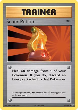 Super Potion 087/108 - XY Evolutions Reverse Holofoil