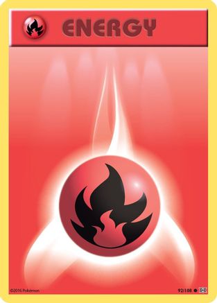 Fire Energy 092/108 - XY Evolutions Reverse Holofoil