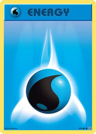 Water Energy 093/108 - XY Evolutions Reverse Holofoil