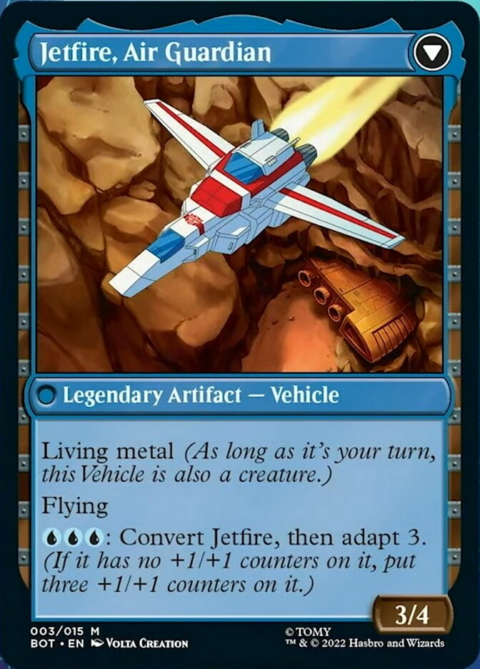 Jetfire, Ingenious Scientist // Jetfire, Air Guardian (BOT-003) - Transformers: (convertdfc) Foil
