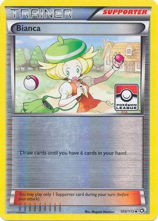 Bianca (Pokemon League) 109/113 - League & Championship Cards Reverse Holofoil