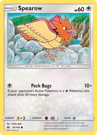 Spearow 097/149 - SM Base Set Reverse Holofoil