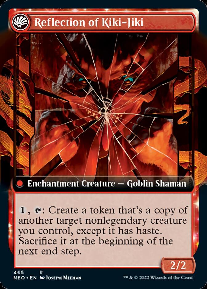 Fable of the Mirror-Breaker // Reflection of Kiki-Jiki (NEO-465) - Kamigawa: Neon Dynasty: (Extended Art, fandfc, enchantment) Foil