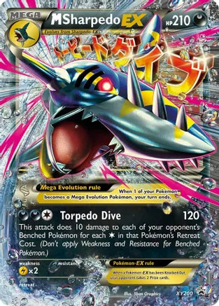 Pokemon: M Sharpedo EX Promo XY200 - Heavy Play
