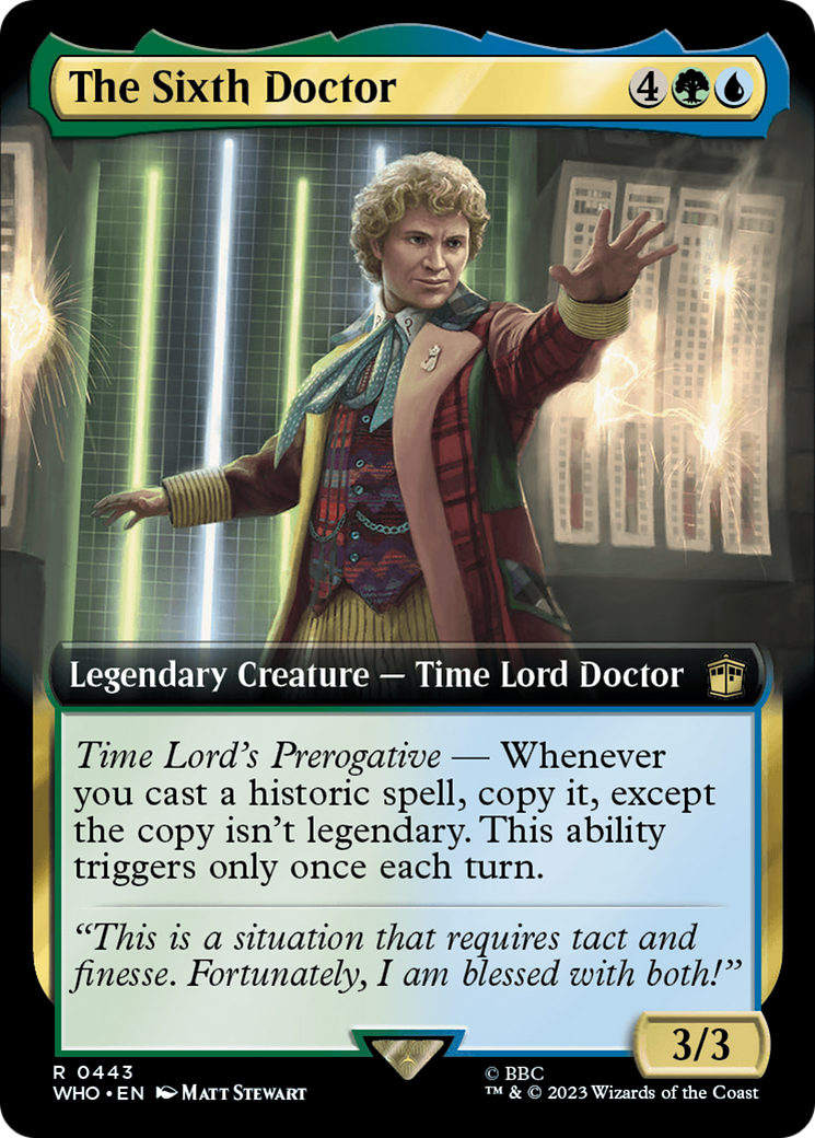 The Sixth Doctor (WHO-443) - Doctor Who: (Extended Art)
