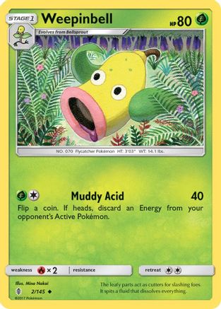 Weepinbell 002/145 - SM Guardians Rising