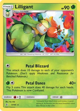 Lilligant 005/145 - SM Guardians Rising Reverse Holofoil