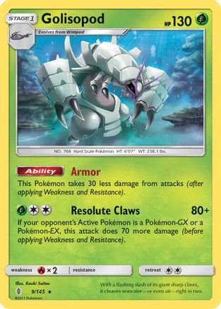Golisopod 009/145 - SM Guardians Rising Holofoil