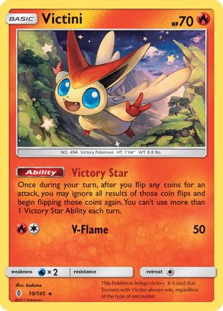 Victini 010/145 - SM Guardians Rising Holofoil